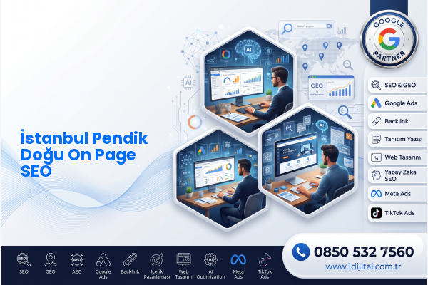 İstanbul Pendik Doğu On Page SEO — Dijital1 dijital pazarlama hizmeti görseli