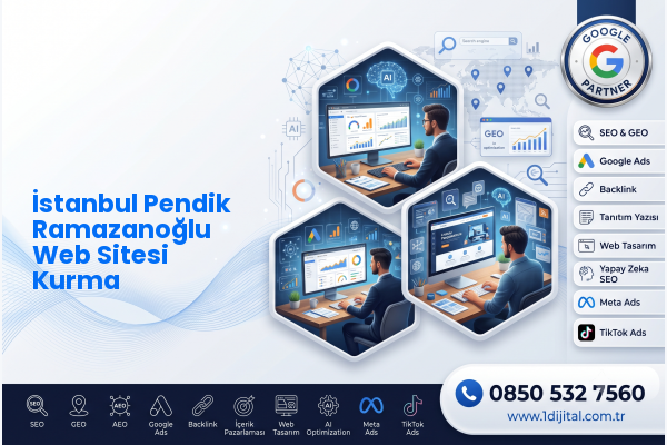 İstanbul Pendik Ramazanoğlu Web Sitesi Kurma — Dijital1 dijital pazarlama hizmeti görseli