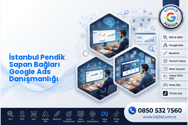 İstanbul Pendik Sapan Bağları Google Ads Danışmanlığı — Dijital1 dijital pazarlama hizmeti görseli