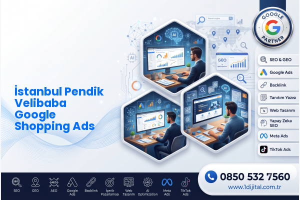 İstanbul Pendik Velibaba Google Shopping Ads — Dijital1 dijital pazarlama hizmeti görseli