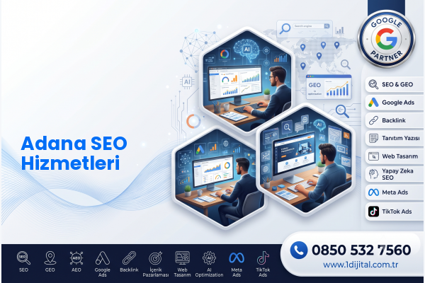 Adana SEO Hizmetleri — Dijital1 dijital pazarlama hizmeti görseli