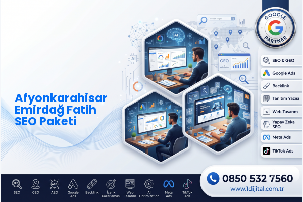 Afyonkarahisar Emirdağ Fatih SEO Paketi — Dijital1 dijital pazarlama hizmeti görseli