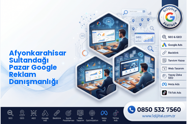 Afyonkarahisar Sultandağı Pazar Google Reklam Danışmanlığı — Dijital1 dijital pazarlama hizmeti görseli