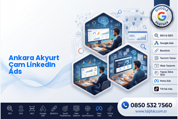 Ankara Akyurt Çam LinkedIn Ads — Dijital1 dijital pazarlama hizmeti görseli