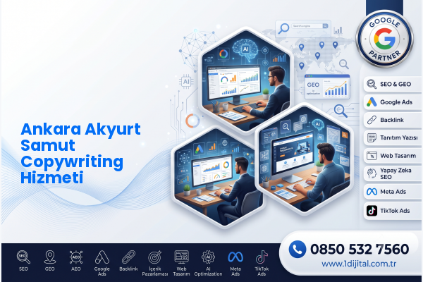 Ankara Akyurt Samut Copywriting Hizmeti — Dijital1 dijital pazarlama hizmeti görseli
