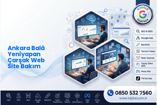 Ankara Balâ Yeniyapan Çarşak Web Site Bakım — Dijital1 dijital pazarlama hizmeti görseli