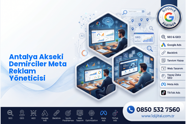 Antalya Akseki Demirciler Meta Reklam Yöneticisi — Dijital1 dijital pazarlama hizmeti görseli