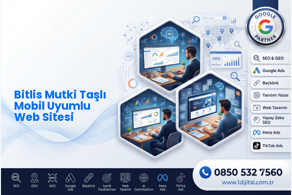 Bitlis Mutki Taşlı Mobil Uyumlu Web Sitesi — Dijital1 dijital pazarlama hizmeti görseli