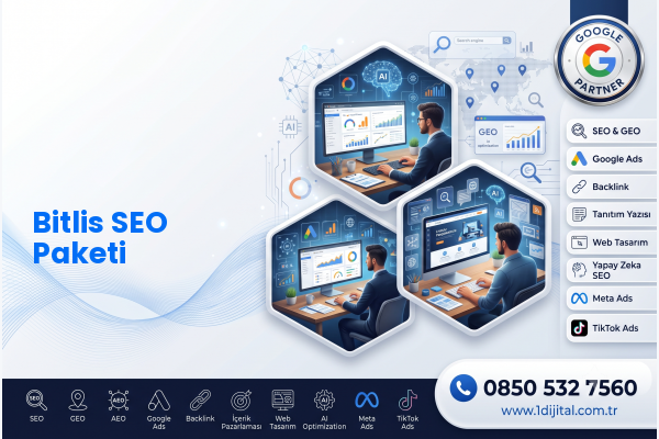 Bitlis SEO Paketi — Dijital1 dijital pazarlama hizmeti görseli