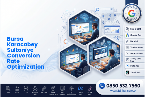 Bursa Karacabey Sultaniye Conversion Rate Optimization — Dijital1 dijital pazarlama hizmeti görseli