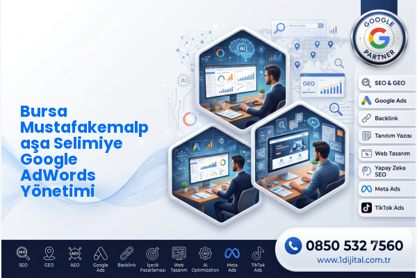 Bursa Mustafakemalpaşa Selimiye Google AdWords Yönetimi — Dijital1 dijital pazarlama hizmeti görseli