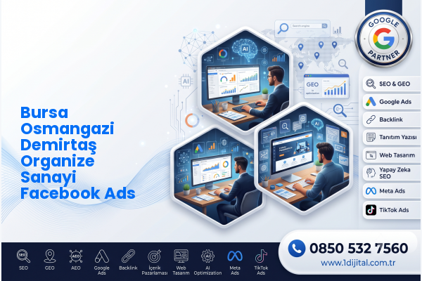 Bursa Osmangazi Demirtaş Organize Sanayi Facebook Ads — Dijital1 dijital pazarlama hizmeti görseli