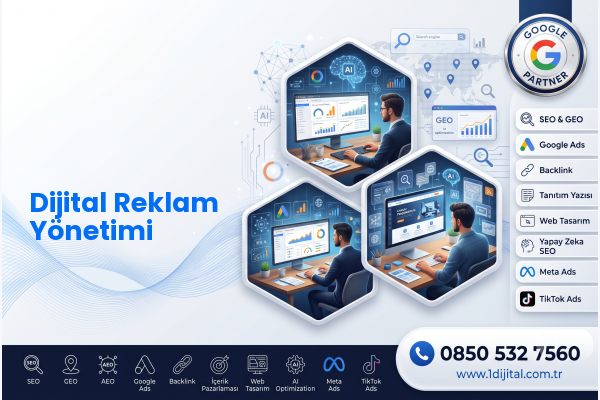 Dijital Reklam Yönetimi — Dijital1 dijital pazarlama hizmeti görseli