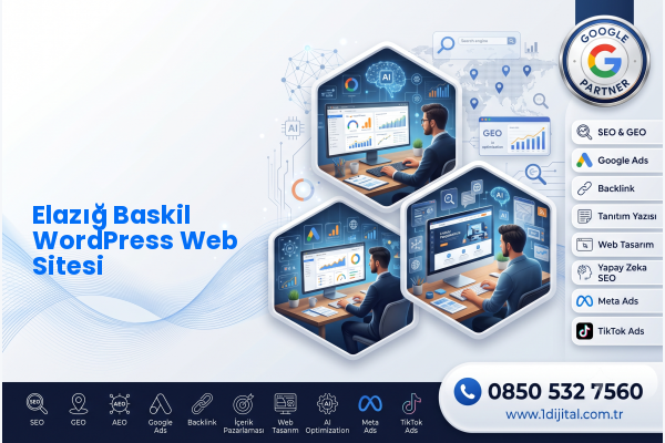 Elazığ Baskil WordPress Web Sitesi — Dijital1 dijital pazarlama hizmeti görseli