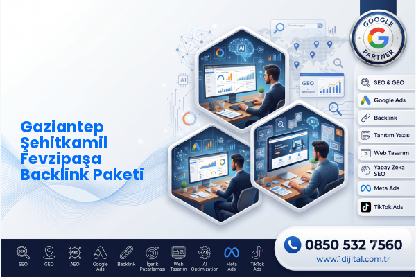 Gaziantep Şehitkamil Fevzipaşa Backlink Paketi — Dijital1 dijital pazarlama hizmeti görseli