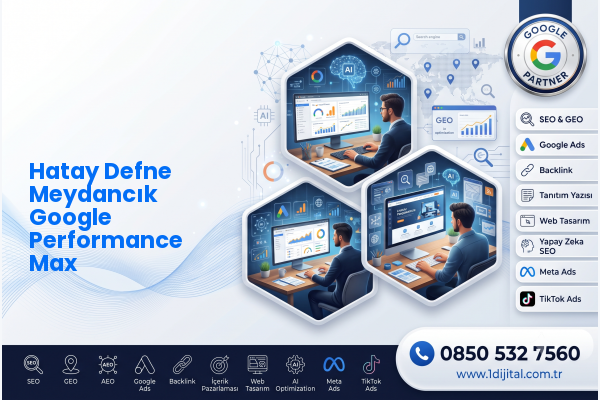 Hatay Defne Meydancık Google Performance Max — Dijital1 dijital pazarlama hizmeti görseli