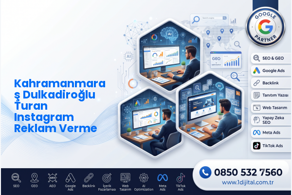 Kahramanmaraş Dulkadiroğlu Turan Instagram Reklam Verme — Dijital1 dijital pazarlama hizmeti görseli
