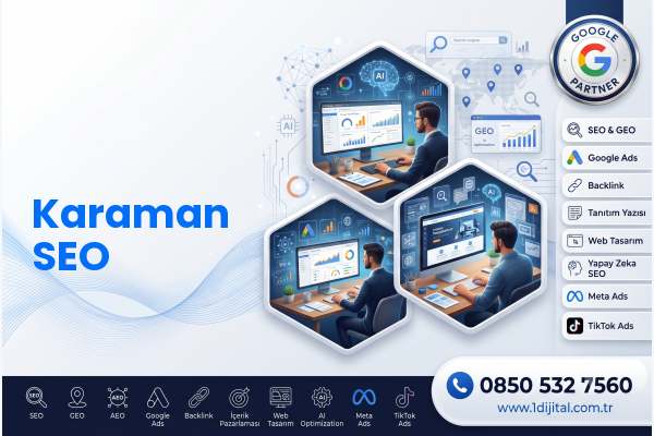 Karaman SEO — Dijital1 dijital pazarlama hizmeti görseli