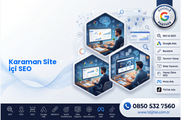 Karaman Site İçi SEO — Dijital1 dijital pazarlama hizmeti görseli