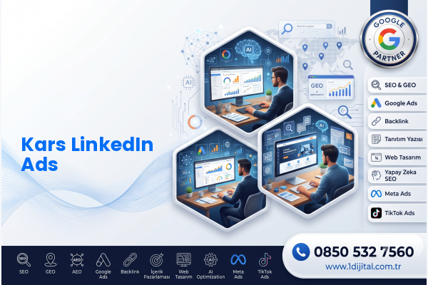 Kars LinkedIn Ads — Dijital1 dijital pazarlama hizmeti görseli