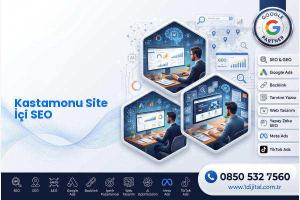 Kastamonu Site İçi SEO — Dijital1 dijital pazarlama hizmeti görseli