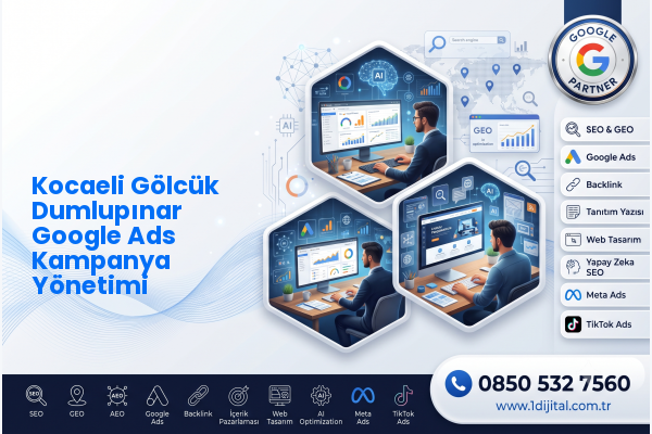 Kocaeli Gölcük Dumlupınar Google Ads Kampanya Yönetimi — Dijital1 dijital pazarlama hizmeti görseli