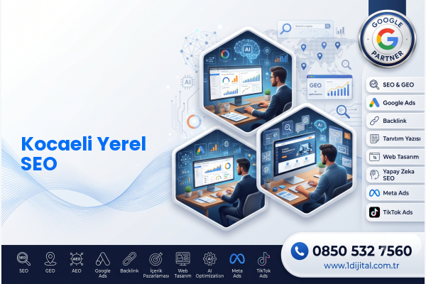 Kocaeli Yerel SEO — Dijital1 dijital pazarlama hizmeti görseli