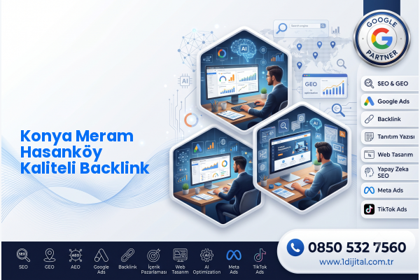 Konya Meram Hasanköy Kaliteli Backlink — Dijital1 dijital pazarlama hizmeti görseli