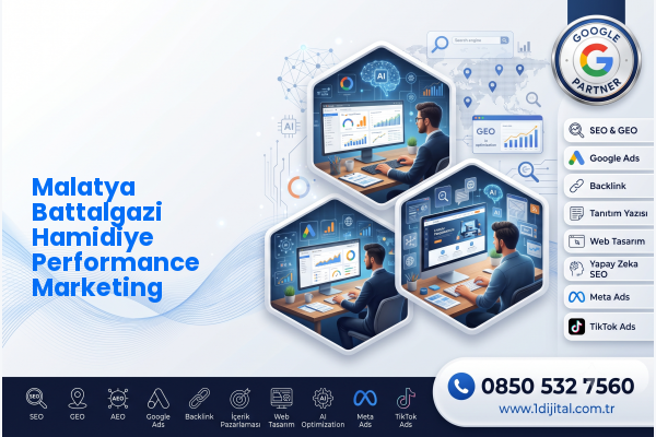 Malatya Battalgazi Hamidiye Performance Marketing — Dijital1 dijital pazarlama hizmeti görseli