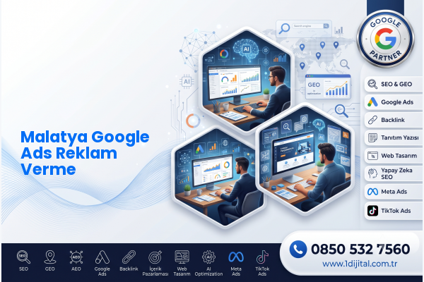 Malatya Google Ads Reklam Verme — Dijital1 dijital pazarlama hizmeti görseli