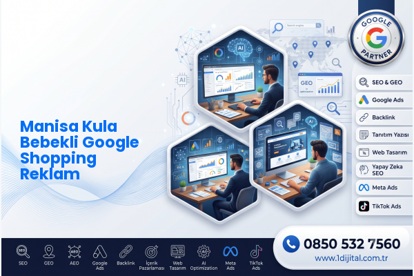 Manisa Kula Bebekli Google Shopping Reklam — Dijital1 dijital pazarlama hizmeti görseli