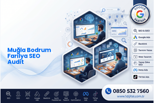 Muğla Bodrum Farilya SEO Audit — Dijital1 dijital pazarlama hizmeti görseli