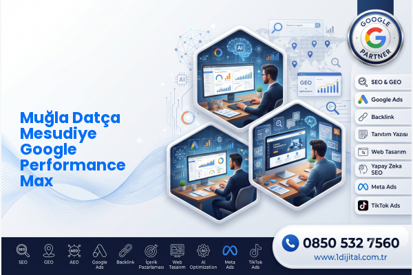 Muğla Datça Mesudiye Google Performance Max — Dijital1 dijital pazarlama hizmeti görseli