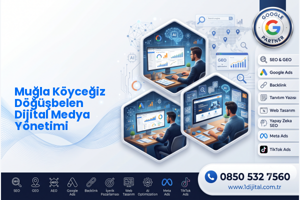 Muğla Köyceğiz Döğüşbelen Dijital Medya Yönetimi — Dijital1 dijital pazarlama hizmeti görseli