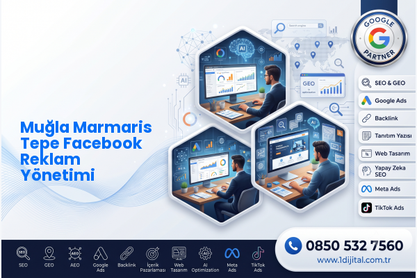 Muğla Marmaris Tepe Facebook Reklam Yönetimi — Dijital1 dijital pazarlama hizmeti görseli