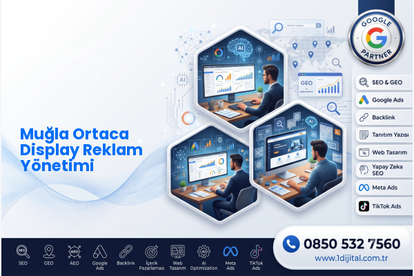 Muğla Ortaca Display Reklam Yönetimi — Dijital1 dijital pazarlama hizmeti görseli
