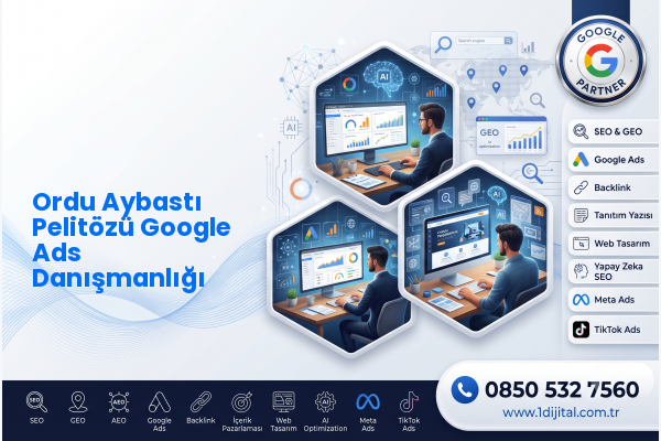 Ordu Aybastı Pelitözü Google Ads Danışmanlığı — Dijital1 dijital pazarlama hizmeti görseli