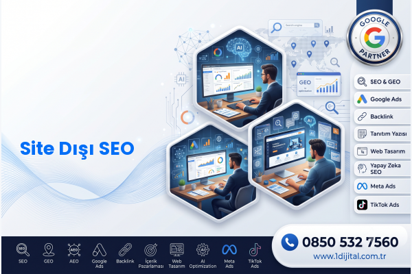 Site Dışı SEO — Dijital1 dijital pazarlama hizmeti görseli