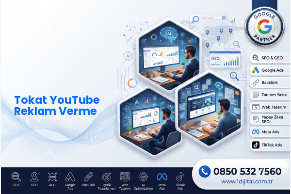 Tokat YouTube Reklam Verme — Dijital1 dijital pazarlama hizmeti görseli