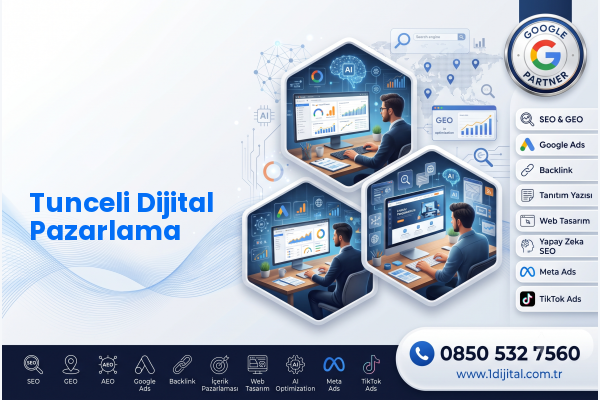 Tunceli Dijital Pazarlama — Dijital1 dijital pazarlama hizmeti görseli