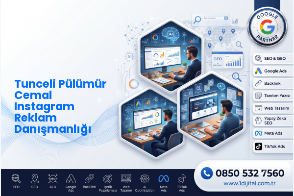 Tunceli Pülümür Cemal Instagram Reklam Danışmanlığı — Dijital1 dijital pazarlama hizmeti görseli