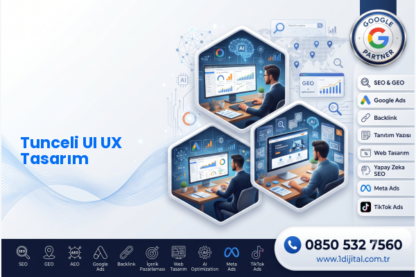 Tunceli UI UX Tasarım — Dijital1 dijital pazarlama hizmeti görseli