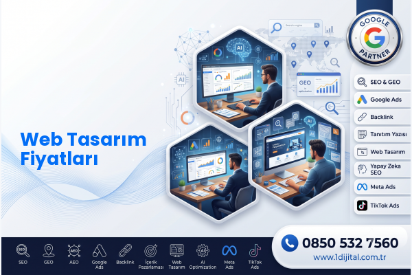 Web Tasarım Fiyatları — Dijital1 dijital pazarlama hizmeti görseli