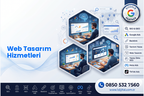 Web Tasarım Hizmetleri — Dijital1 dijital pazarlama hizmeti görseli