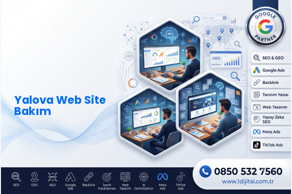 Yalova Web Site Bakım — Dijital1 dijital pazarlama hizmeti görseli
