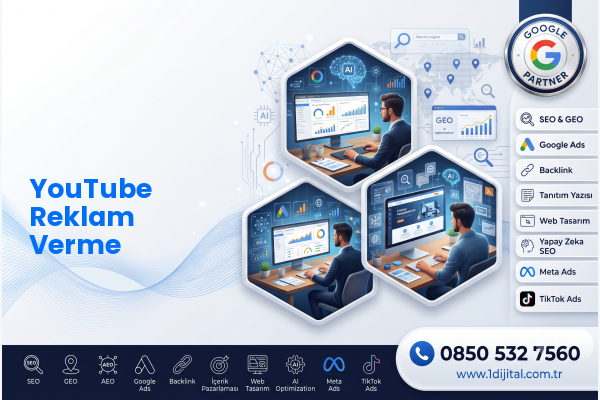 YouTube Reklam Verme — Dijital1 dijital pazarlama hizmeti görseli
