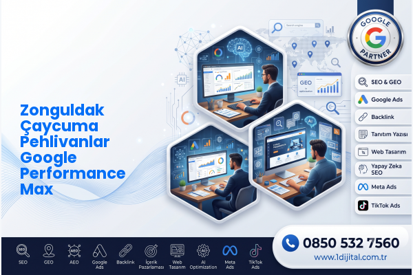 Zonguldak Çaycuma Pehlivanlar Google Performance Max — Dijital1 dijital pazarlama hizmeti görseli