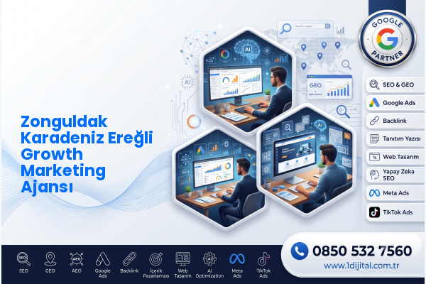 Zonguldak Karadeniz Ereğli Growth Marketing Ajansı — Dijital1 dijital pazarlama hizmeti görseli